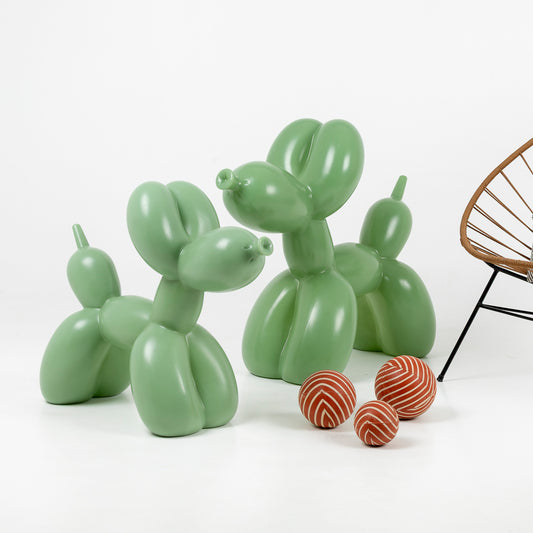 Puf infantil con forma de perro globo