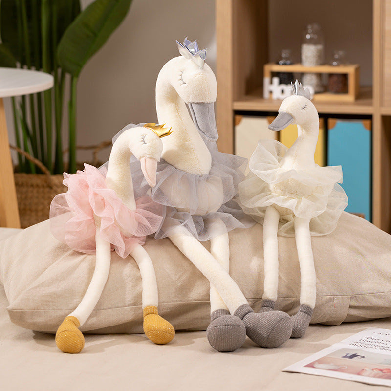 Peluche cisne bailarina con zapatillas de ballet
