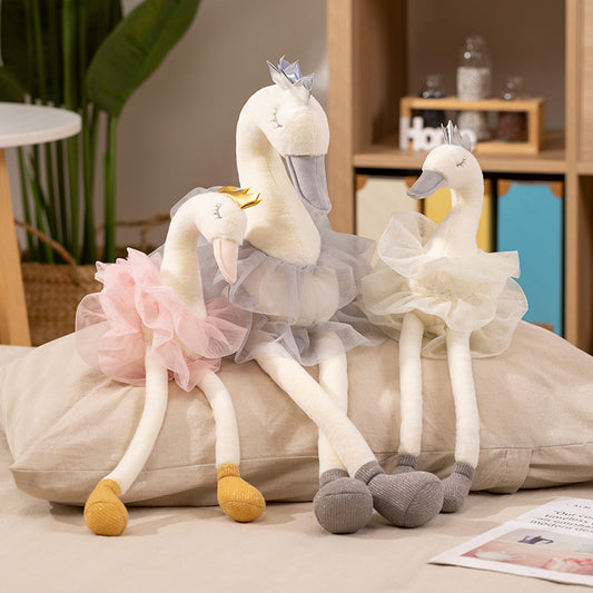 Peluche cisne bailarina con zapatillas de ballet