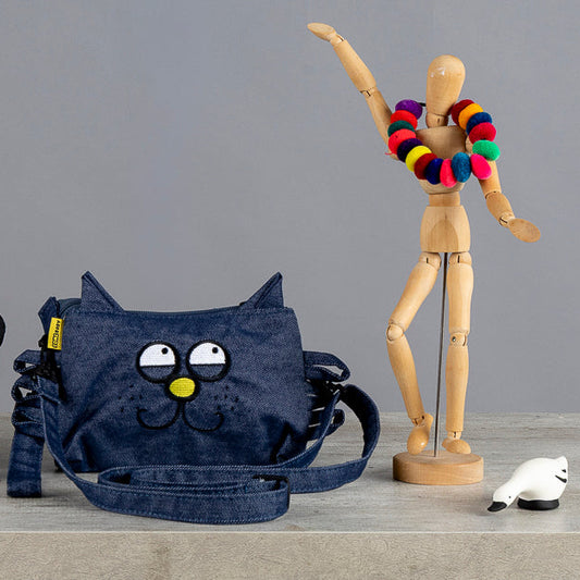 Bandolera Gato Denim