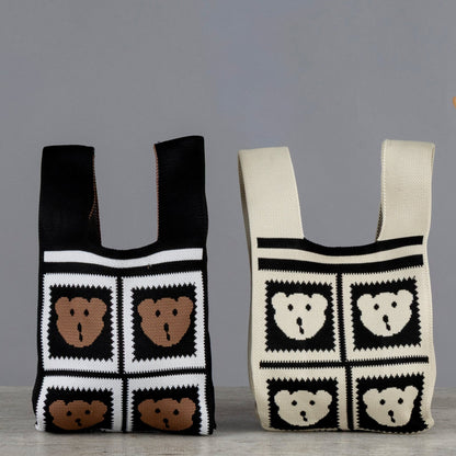 Bolsa Tejida Osos Múltiples