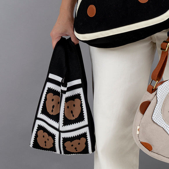 Bolsa Tejida Osos Múltiples