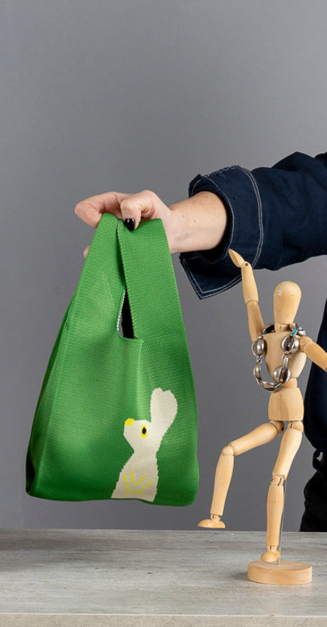 Bolsa tejida animal para uso diario