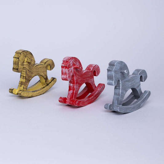 Caballitos mecedores decorativos estilo retro