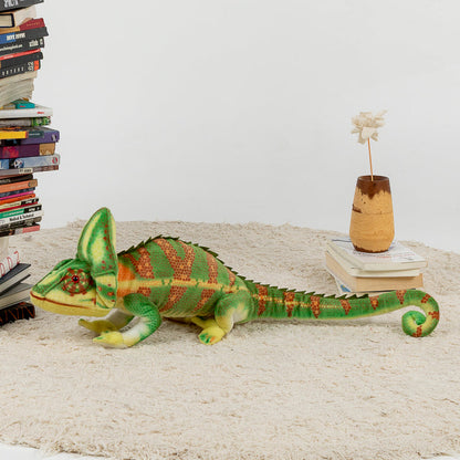 Camaleón realista de peluche de 80 cm