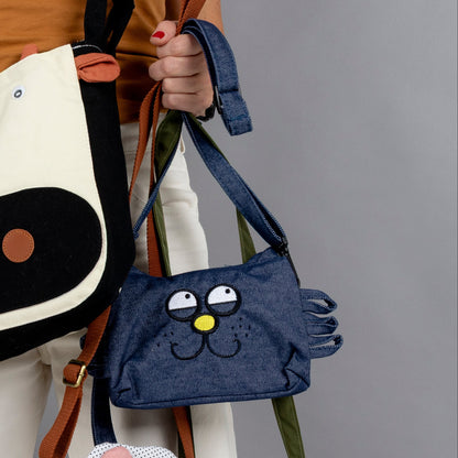 Bandolera Gato Denim