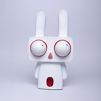 Conejo decorativo Rabbit Eyes color blanco