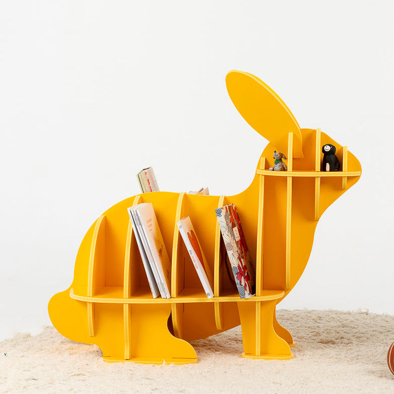 Biblioteca infantil con forma de conejo