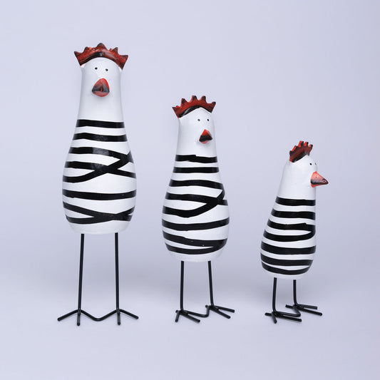 Gallinas decorativas para cocina o estantería