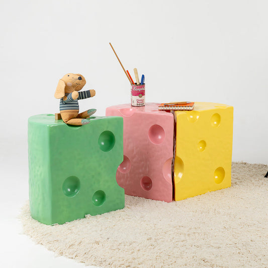 Queso Ratón - Mesita & Puf & Figura decorativa