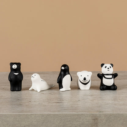 Mini Fauna Blanco y Negro - Figuritas decorativas