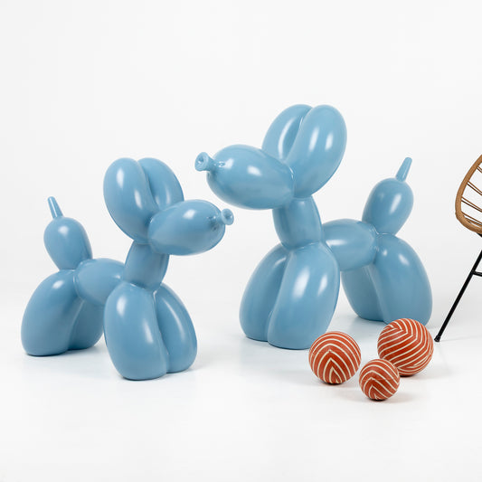 Puf infantil con forma de perro globo
