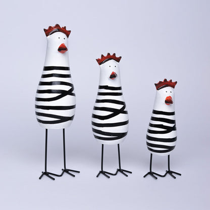 Gallinas decorativas para cocina o estantería