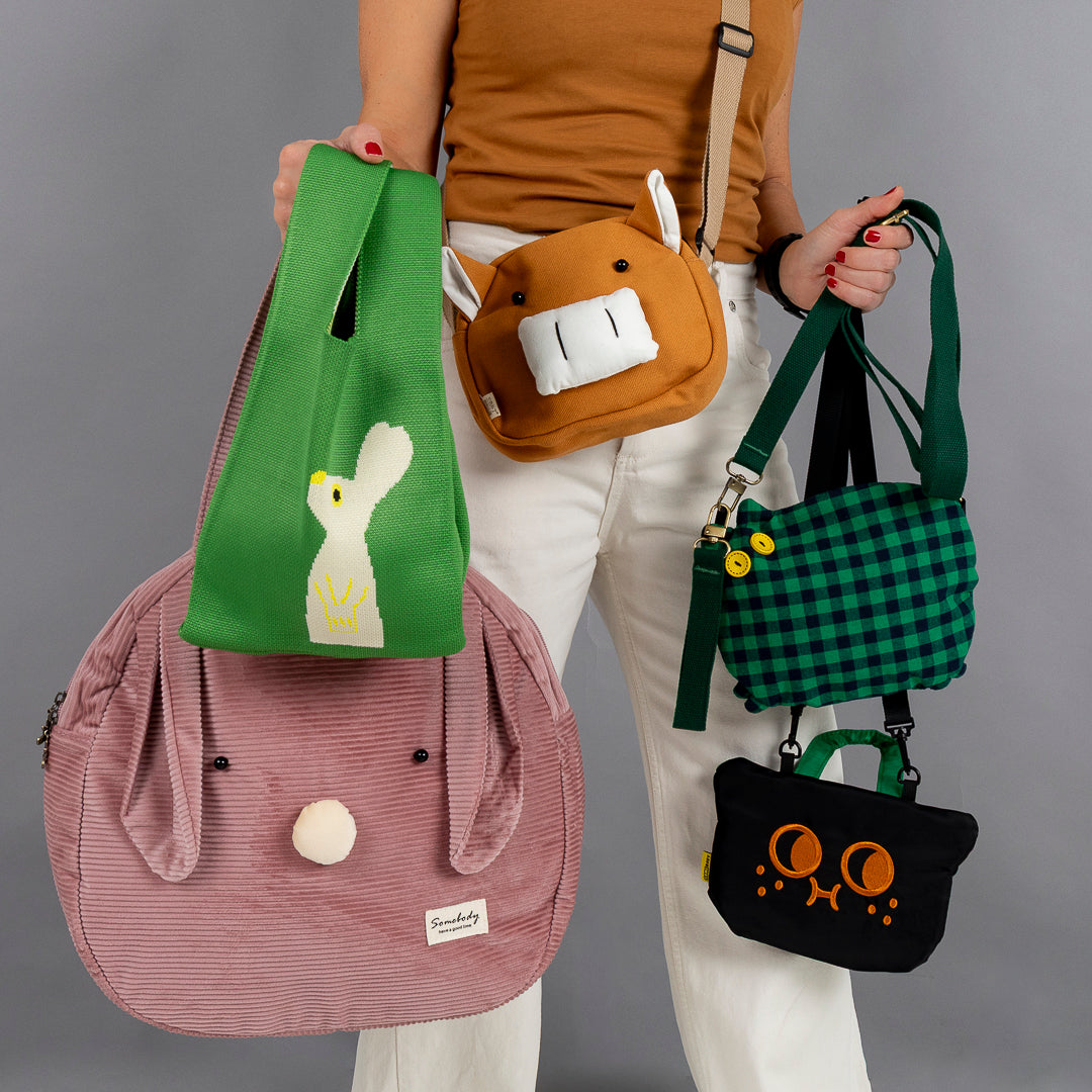 Bolsa Tejida Gato & Liebre
